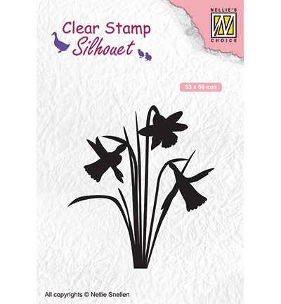 Silhouet Clear stamps 'daffodil'