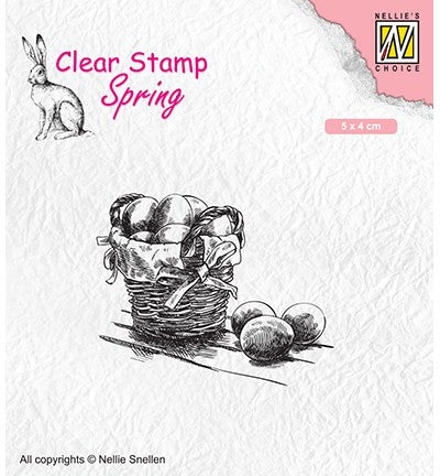 Clear stamps spring 'Easter eggs'