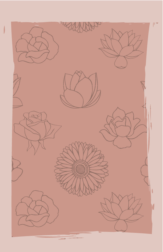 Rose | Minikarte Blooming-Kollektion Fripperies