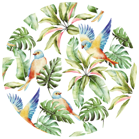 Bird Paradise | Sluitstickers 10st.