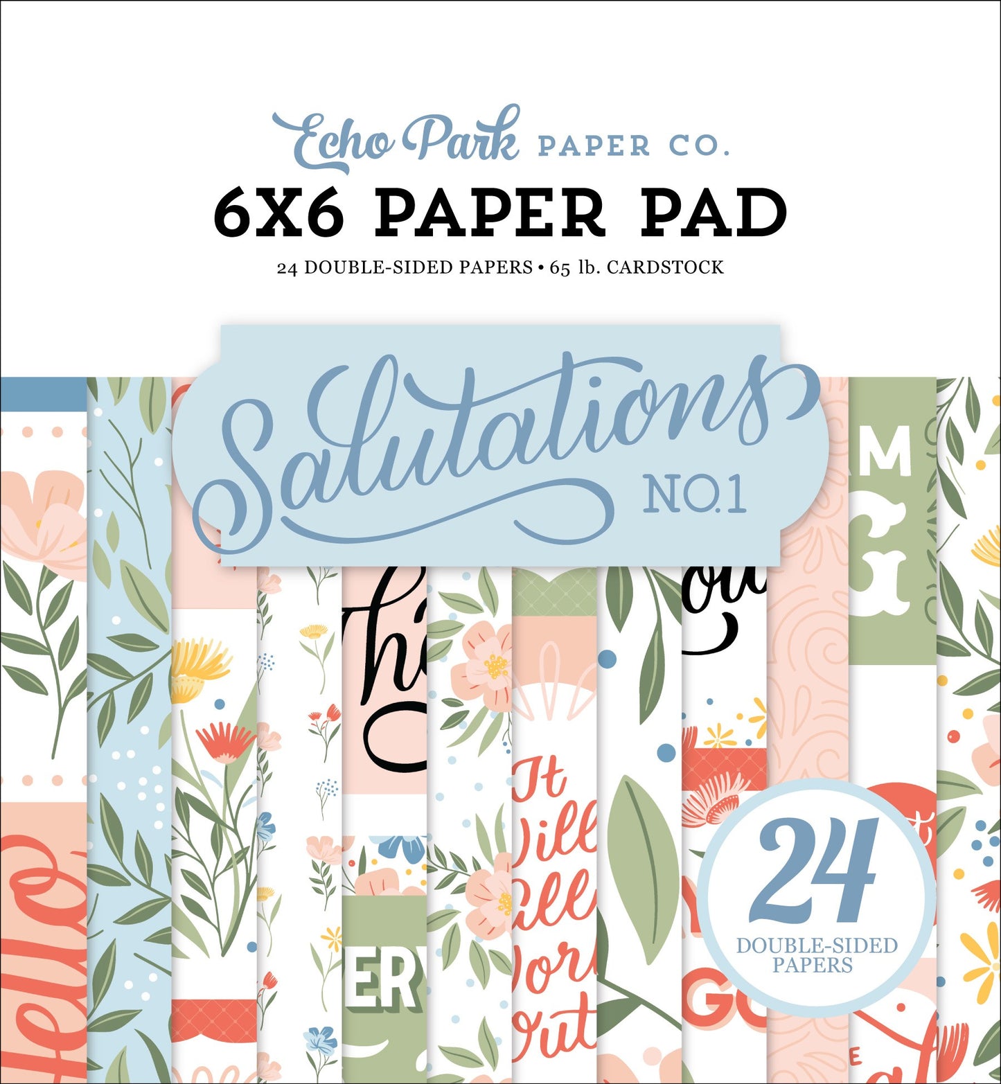Echo Park Salutations No.1 6x6 Inch Paper Pad (SAN244023)