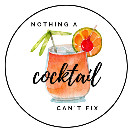 Nothing a cocktail can't fix | Sluitstickers 10st.