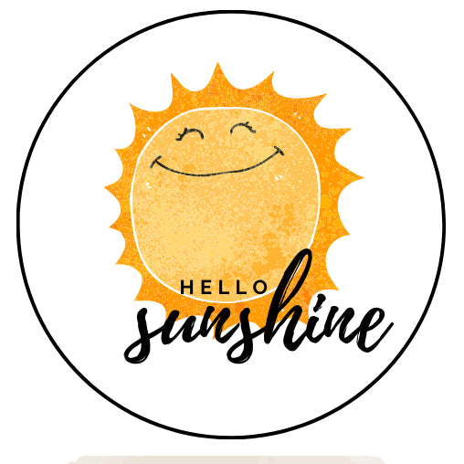 Hello Sunshine| Sluitstickers 10st.