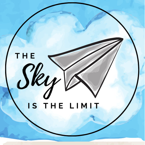 The sky is the limit| Sluitstickers 10st.