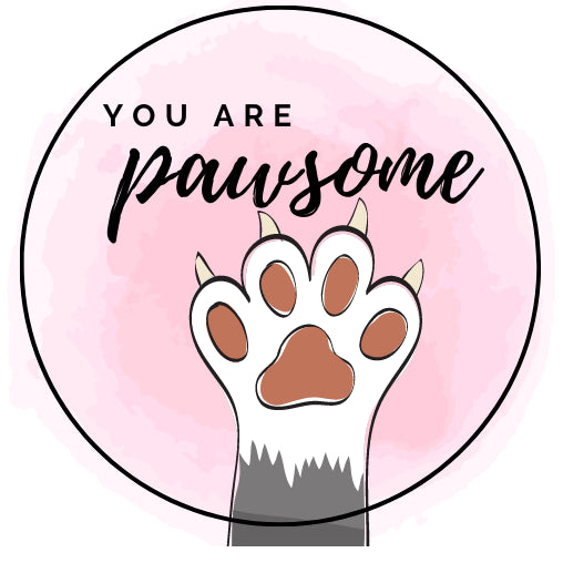 You are pawsome| Sluitstickers 10st.