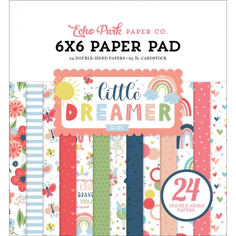 Echo Park Little Dreamer Girl 6x6 Inch Paper Pad (LD237023)
