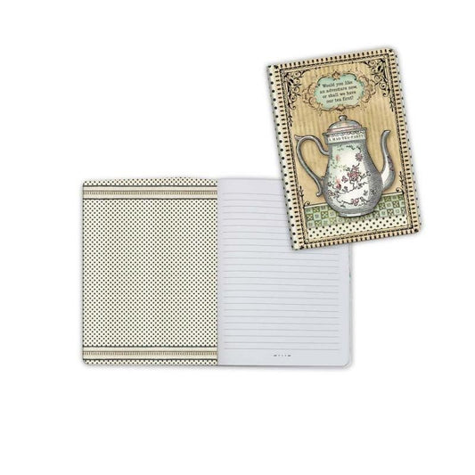 Stamperia Notebook A6 Alice Teapot (ENBA6005)