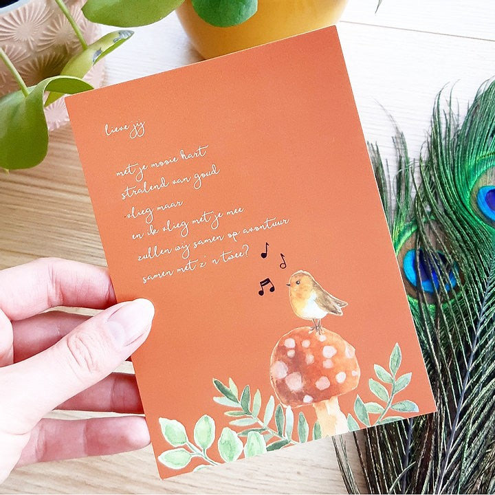 Hey lieve jij | Postkaart A6 Romyillustrations