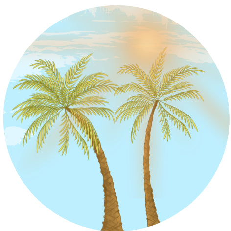 Palmbomen| Sluitstickers 10st.