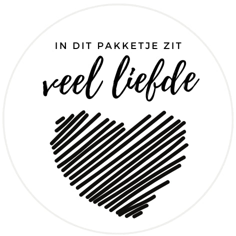 Veel liefde| Sluitstickers 10st.