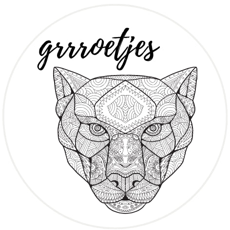 Grrroetjes| Sluitstickers 10st.