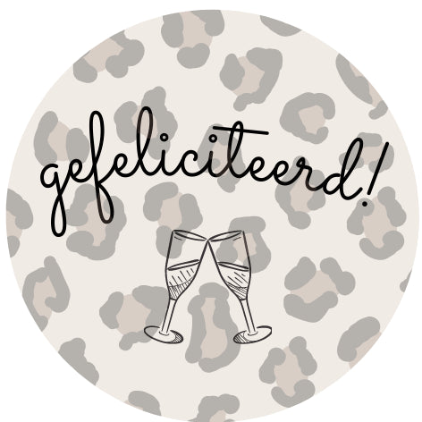 Gefeliciteerd!| Sluitstickers 10st.