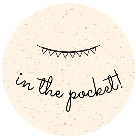 In the pocket!| Sluitstickers 10st.