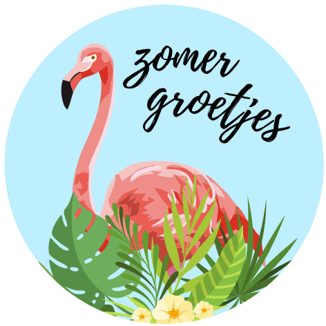 Zomergroetjes| Sluitstickers 10st.