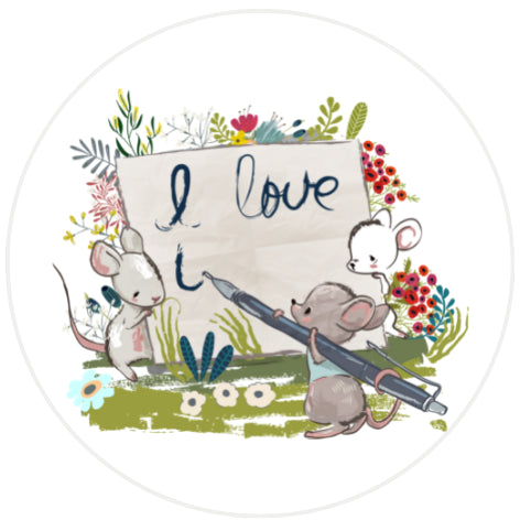 Love| Sluitstickers 10st.