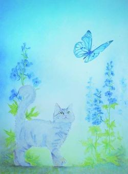 Kat en vlinder| Brechtje Duijzer