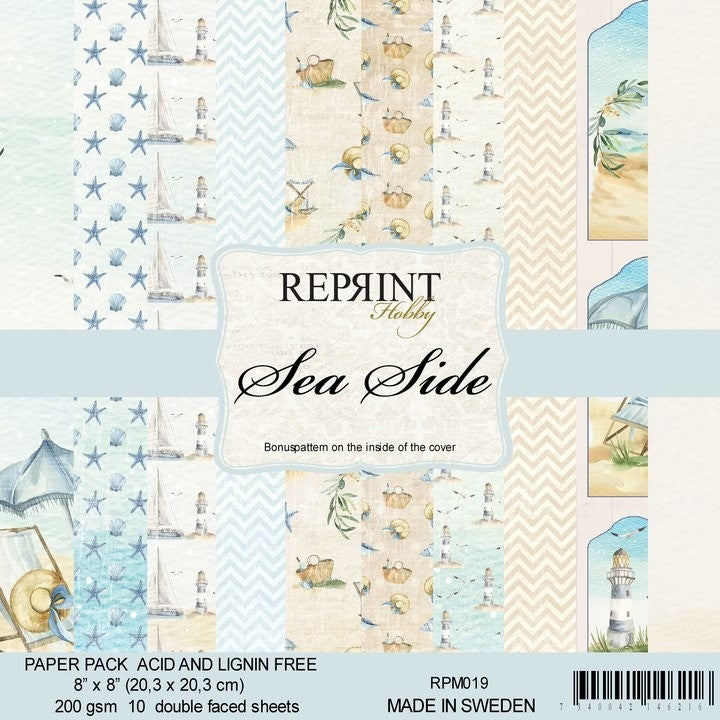 Reprint Sea Side Collection 8x8 Inch Paper Pack (RPM019)