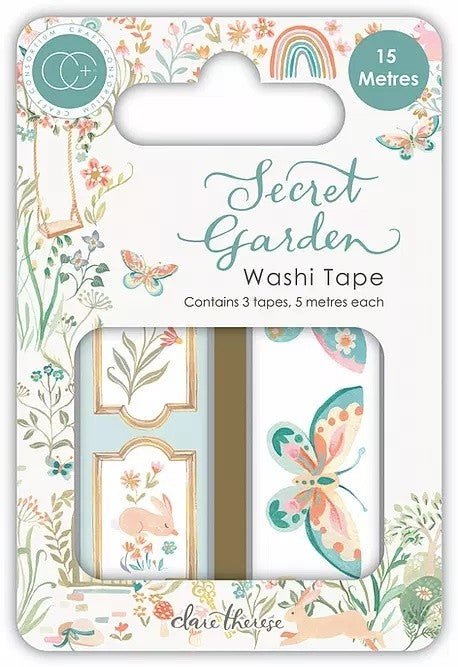 Craft Consortium Secret Garden Washi Tape (CCWTPE010)