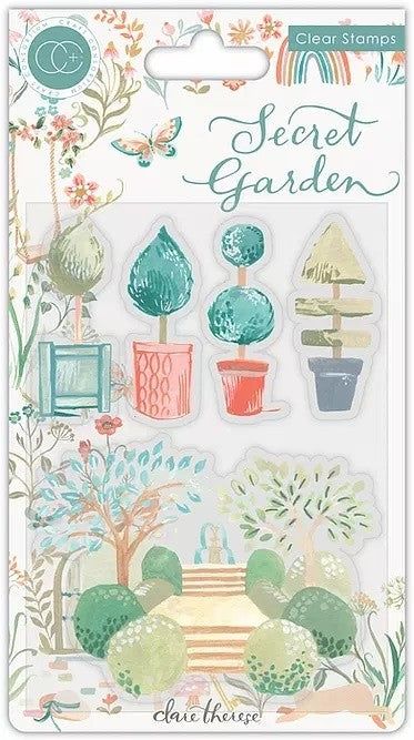 Craft Consortium Secret Garden Topiary Clear Stamps (CCSTMP061)