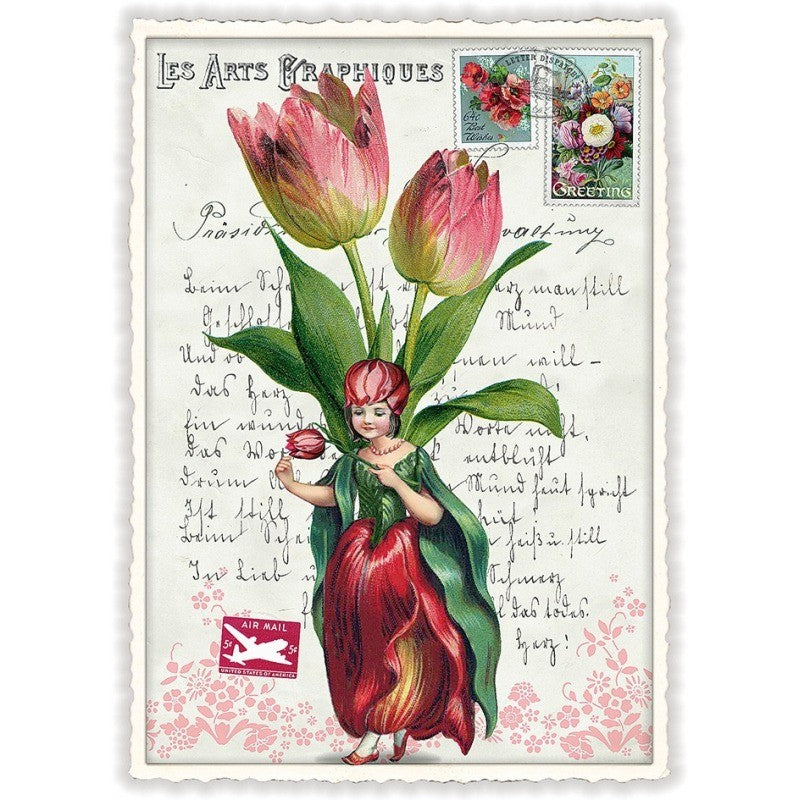 Bloemenfee Tulpen| Kaart Edition Tausendschön