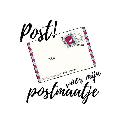 Post voor mijn postmaatje | Sluitstickers 10st.