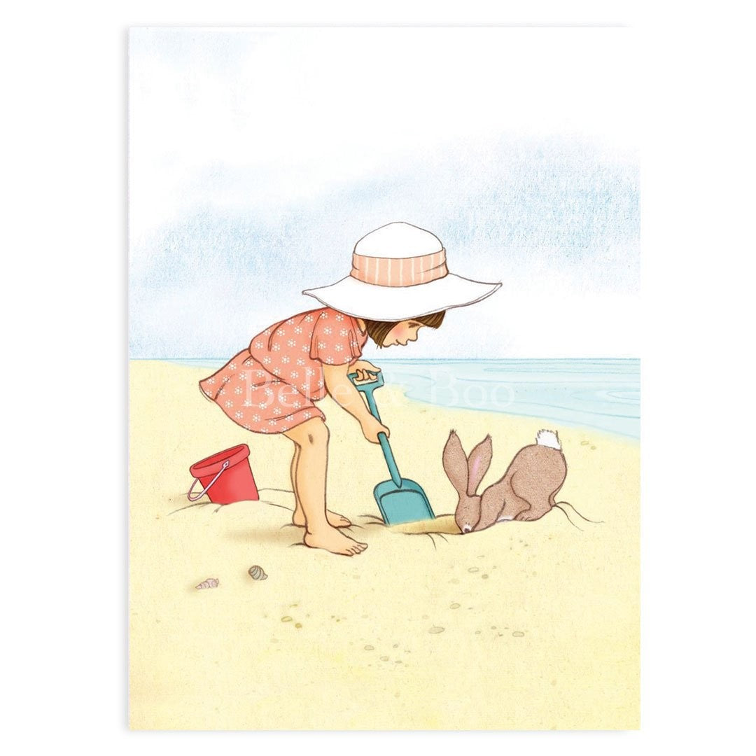 Seaside & sandcastles| Kaart Belle & Boo