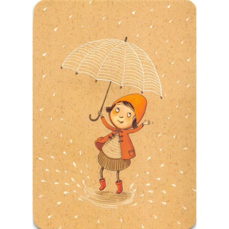 Meisje met paraplu| Kaart Gutrath Verlag
