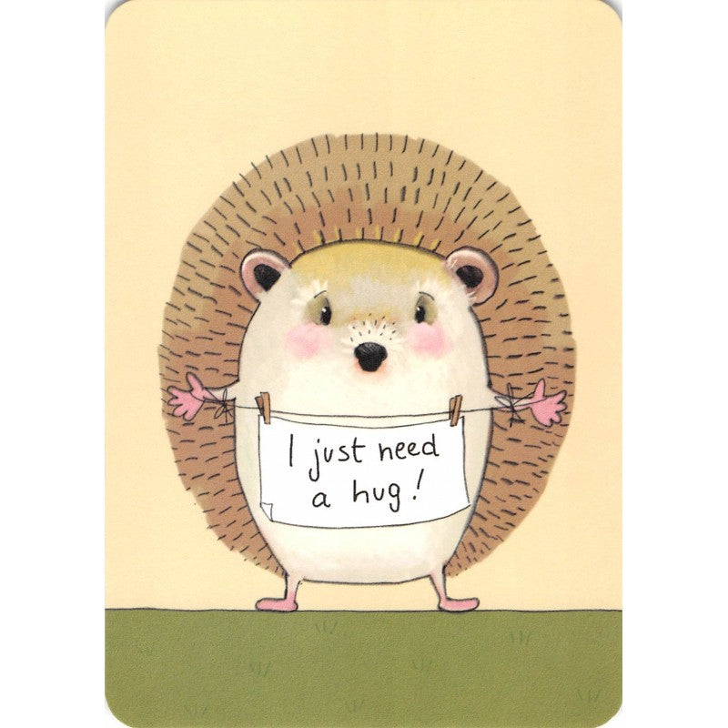 Egel 'I just need a hug'| Kaart Gutrath Verlag