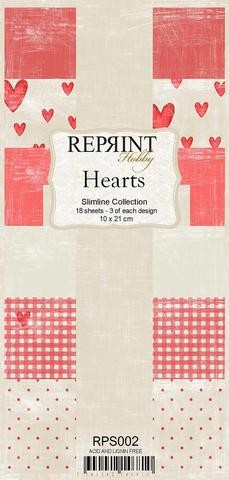 Reprint Hearts Slimline Paper Pack (RPS002)