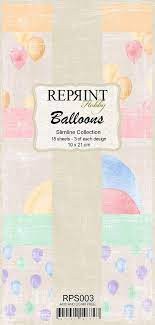 Reprint Balloons Slimline Paper Pack (RPS003)