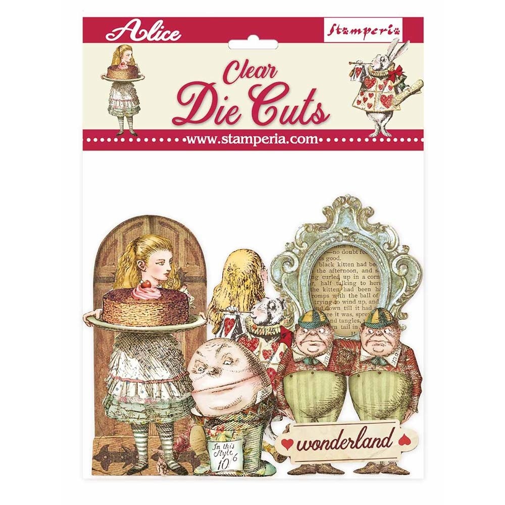 Stamperia Alice Through the Looking Glass Clear Die Cuts (DFLDCP11)
