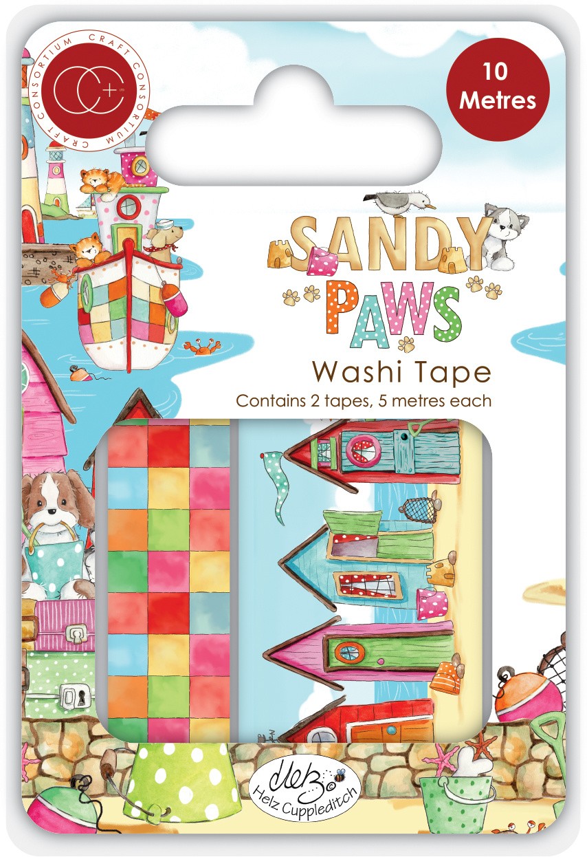 Craft Consortium Sandy Paws Washi Tape (CCWTPE012)