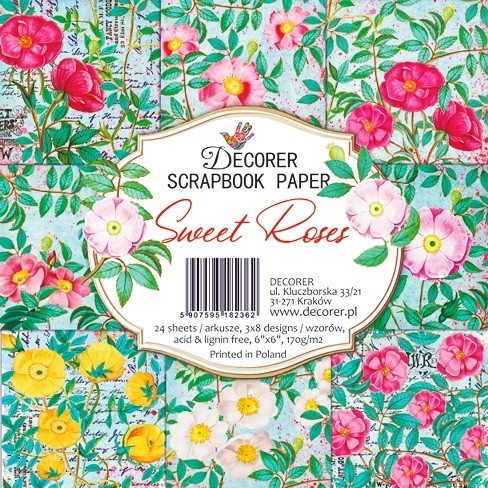 Decorer Sweet Roses 6x6 Inch Paper Pack (DECOR-C33-236)