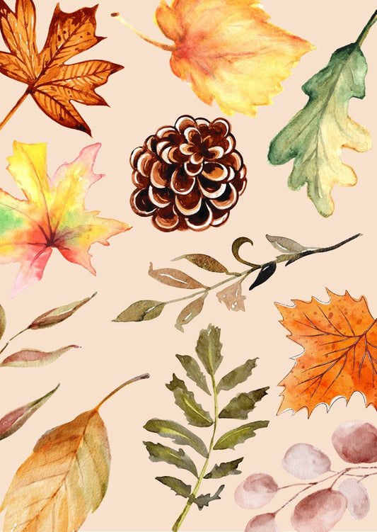 Herfst bladeren| Kaart Herfst collectie Fripperies