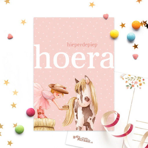 Postkarte „Feiere eine Party“ Hurra| Card Studio Drache