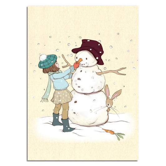 Snowman| Kaart Belle & Boo