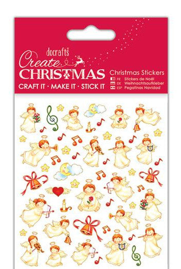 Papermania Create Christmas Stickers Musical Angels (PMA 804929)| Stickervel