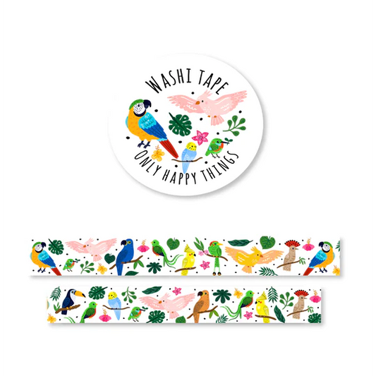 Tropische vogels | Washitape Only Happy Things