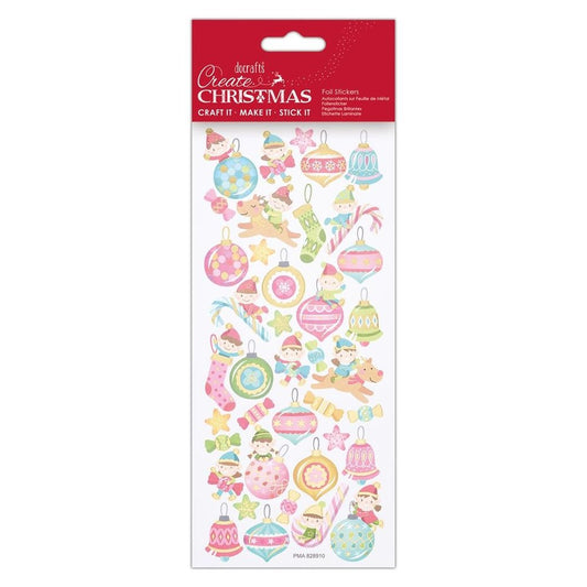 Papermania Create Christmas Foil Stickers Cheeky Elves (PMA 828910)