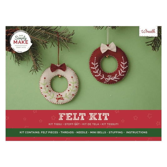 Simply Make Felt Kit Wreath (2pcs) (DSM 106110)